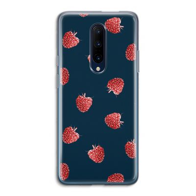 Framboosjes: OnePlus 7 Pro Transparant Hoesje