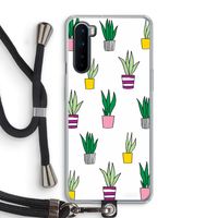 Sanseveria: OnePlus Nord Transparant Hoesje met koord Sanseveria: OnePlus Nord Transparant Hoesje met koord