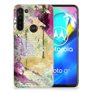 Hoesje maken Motorola Moto G8 Power Letter Painting