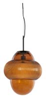 Light & Living Hanglamp 'Ovnis' Glas, 35cm, kleur Bruin