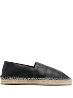 Valentino Garavani espadrilles VLTN en cuir - Noir