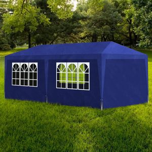 Partytent feesttent 3x6 mtr blauw