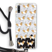 Doggy: Samsung Galaxy A70 Transparant Hoesje met koord