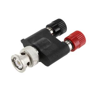 Telegärtner 100023664 Meetadapter BNC-stekker - Bus 4 mm, Bus 4 mm Zwart, Rood