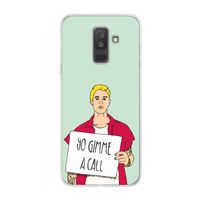 Gimme a call: Samsung Galaxy A6 Plus (2018) Transparant Hoesje