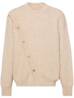 Jacquemus Le Cardigan Pau asymmetric jumper - Tons neutres - thumbnail