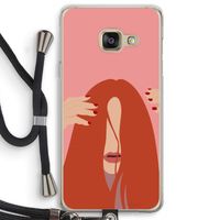 Woke up like this: Samsung Galaxy A3 (2016) Transparant Hoesje met koord