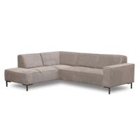 Haluta Hoekbank Breda - 262 x 195 x 83 cm - Taupe - Links