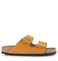 BIRKENSTOCK Birkenstock - Arizona | Burnt Orange Nar Oranje Nubuck Platte sandalen Unisex - thumbnail