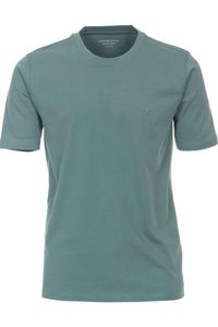 Casa Moda Casual Fit T-Shirt ronde hals turquoise, Effen