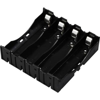 TRU COMPONENTS TC-13220720 Batterijhouder Aantal cellen: 4 18650 Contactpolen (l x b x h) 78 x 79 x 21 mm