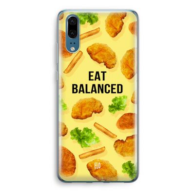 Eat Balanced: Huawei P20 Transparant Hoesje