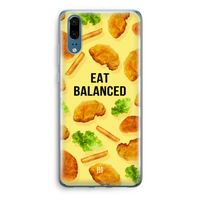 Eat Balanced: Huawei P20 Transparant Hoesje