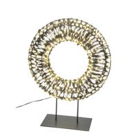 Verlichte Kerstkrans Staand Zwart 300 LED Gehlmann - Gehlmann Verlichte Kerstkrans Staand Zwart 300 LED Gehlmann - Gehlmann