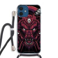 Hell Hound and Serpents: iPhone 12 Transparant Hoesje met koord