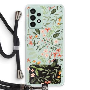 Sweet little flowers: Samsung Galaxy A52s 5G Transparant Hoesje met koord