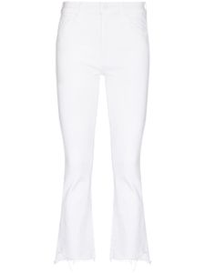 MOTHER jean The Insider Crop Step Fray - Blanc