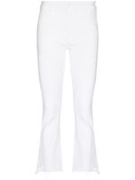 MOTHER jean The Insider Crop Step Fray - Blanc