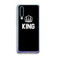 King zwart: Huawei P30 Transparant Hoesje