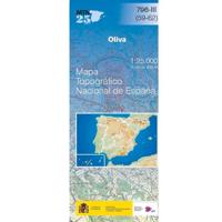 Topografische kaart 796-III Oliva | CNIG - Instituto Geográfico Nacional