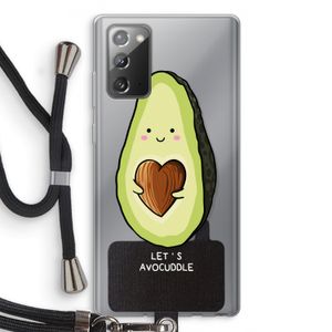 Avocuddle: Samsung Galaxy Note 20 / Note 20 5G Transparant Hoesje met koord