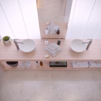 Opbouw Waskom Ideavit Solidthin 32x32x12.5 cm Solid Surface Mat Wit Ideavit