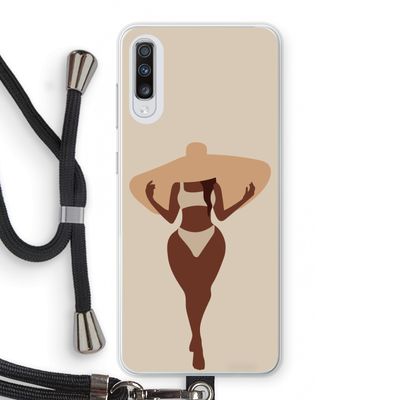 Let's get salty: Samsung Galaxy A70 Transparant Hoesje met koord