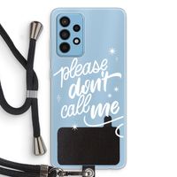 Don't call: Samsung Galaxy A52 Transparant Hoesje met koord