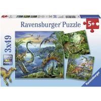 Puzzel 3x49 stks Fascination Of The Dinosaurs