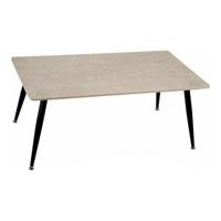 Hoofdtafel Wit Zwart Steen Metaal Melamine Hout MDF