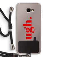 Ugh: Samsung Galaxy J4 Plus Transparant Hoesje met koord