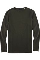 OLYMP Level Five Casual Body Fit Longsleeve donkergroen, Effen - thumbnail