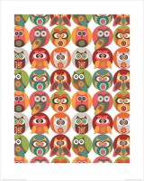 Kunstdruk Valentina Ramos - Owls Family 40x50cm