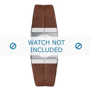 Jacob Jensen horlogeband 243 Leder Bruin 21mm + bruin stiksel