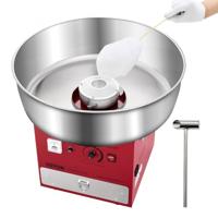 VEVOR Commerciële Suikerspinmachine 1000W Feest Suikerspinmaker Rood