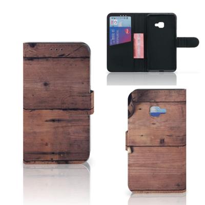 Samsung Galaxy Xcover 4 | Xcover 4s | Book Style Case | Old Wood