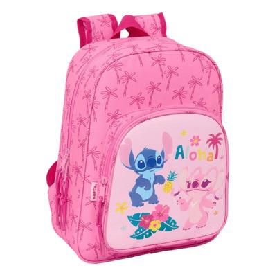Schoolrugzak Lilo & Stitch Chill Roze Munt 26 x 34 x 11 cm