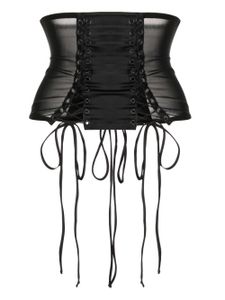 Kiki de Montparnasse corset La Madame à design de transparent - Noir