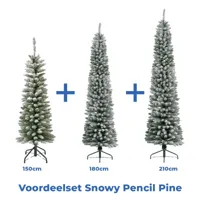 Snowy Pencil Pine setvoordeel 150/180/210 cm