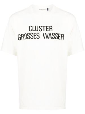 Undercover T-shirt met tekst - Wit