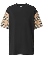 Burberry t-shirt à manches Vintage Check - Noir - thumbnail