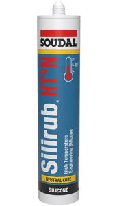 Soudal Silirub HT° - N | Zwart | 300 ml - 108266