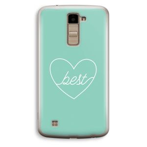 Best heart pastel: LG K10 (2016) Transparant Hoesje