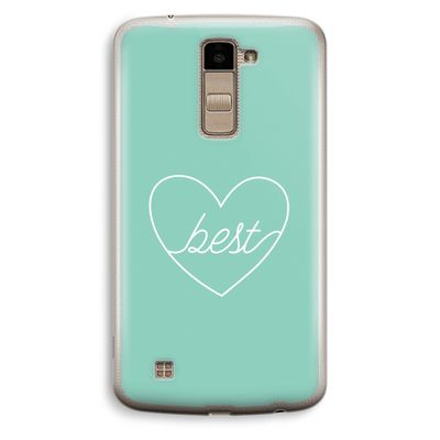 Best heart pastel: LG K10 (2016) Transparant Hoesje