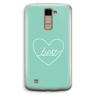 Best heart pastel: LG K10 (2016) Transparant Hoesje