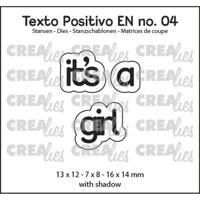 Crealies • texto positivo stans it's a girl