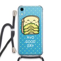 Avo Good Day: iPhone XR Transparant Hoesje met koord