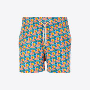 Zwemshort Blauw Print