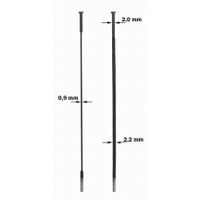 Sapim spaak 14-258 cx-ray plat recht zilver met nippel (20st)