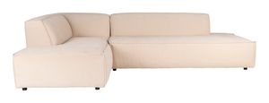 Zuiver Loungebank 'Fat Freddy' Links, Rib, kleur Naturel